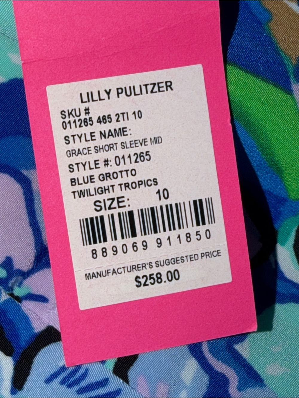 Lilly Pulitzer Blue Floral Tiered Maxi Dress - Picture 3 of 5